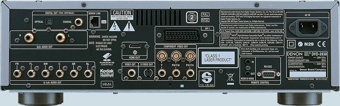 Odtwarzacz DVD Denon DVD-3930