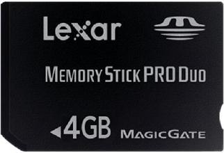 Karta pamięci Lexar Memory Stick Pro Duo 4 GB Premium