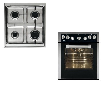 Piekarnik z pyt gazow Mastercook MPW6 FX +  MPW-4GL X