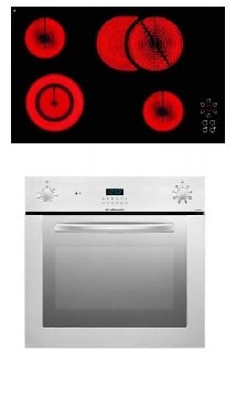 Piekarnik z pyt ceramiczno-indukcyjn Nardi FEA 07C1 + PVC 75 D2ST