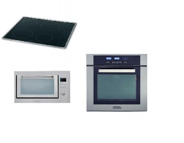 Piekarnik + Pyta ceramiczna + Kuchenka Mikrofalowa DeLonghi DMA 8 ELX + TVX 460 L + MW 300 S