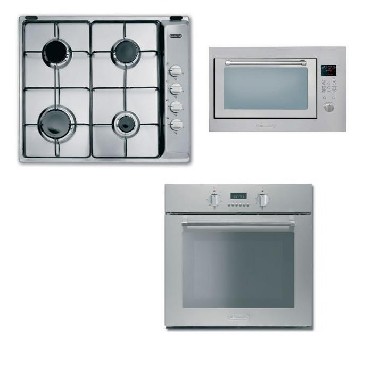 Piekarnik + Pyta gazowa + Kuchenka mikrofalowa DeLonghi PMA 8 XL + PGL 64 T XLV + MW 300 S