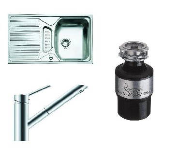 Zlewozmywak + bateria + mynek Teka TEXINA 50 B-CN + VIGO B CHROM + MYNEK TR 50.2