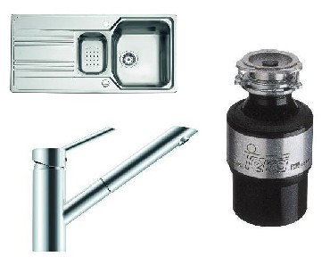 Zlewozmywak + bateria + mynek Teka COSMOS 60 B-CN PLUS + VIGO B CHROM + MYNEK TR50.2