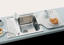 Zlewozmywak z ociekaczem Blanco CLASSIC 45 stal polerowana + odsczarka i ociekacz z tworzywa