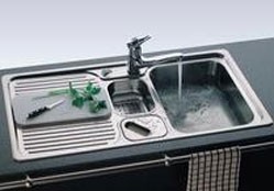 Zlewozmywak z ociekaczem Blanco CLASSIC-BOX stal polerowana z korkiem automat. + odsączarka stalowa
