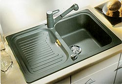 Zlewozmywak z ociekaczem Blanco CLASSIC 45S-F Silgranit PuraDur 2  z korkiem automat.