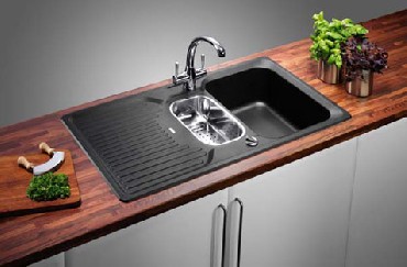 Zlewozmywak z ociekaczem Blanco CLASSIC 6S Silgranit PuraDur 2 z korkiem automat. + odsączarka z tworzywa