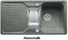 Zlewozmywak z ociekaczem Blanco CLASSIC 6S Silgranit PuraDur 2 z korkiem automat. + odsączarka stalowa