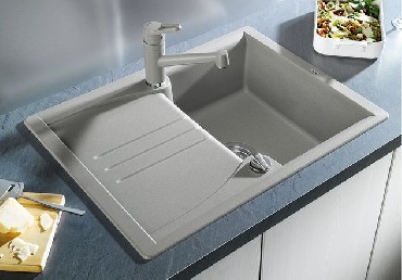 Zlewozmywak z ociekaczem Blanco ENOS 40S Silgranit PuraDur 2 z korkiem automatycznym