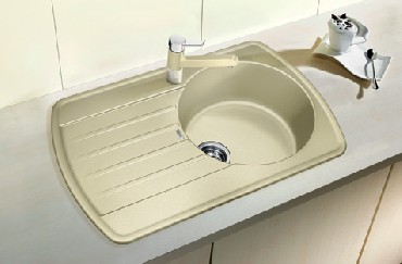 Zlewozmywak z ociekaczem Blanco RONDOVAL 45S Silgranit PuraDur 2 z korkiem automatycznym