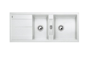 Zlewozmywak z ociekaczem Blanco METRA 8S Silgranit PuraDur2 bez korka automat. i akcesori�w