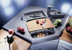 Zlewozmywak z ociekaczem Blanco MODUS M90 Silgranit PuraDur 2 + deska drewniana + dozownik