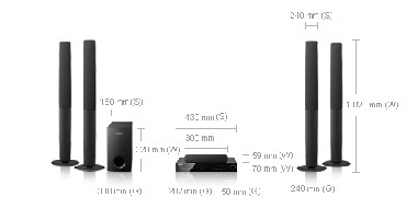 System kina domowego Samsung HT-TZ325