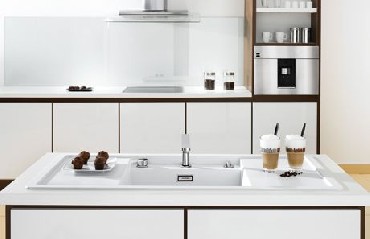 Zlewozmywak z ociekaczem Blanco ALAROS 6S Silgranit PuraDur 2 z korkiem automat. z akcesoriami czarnymi