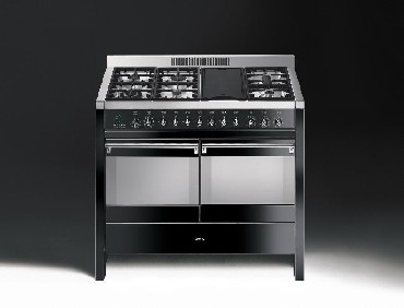 Kuchnia elektryczna z pyt gazow Smeg A 4 BL-6