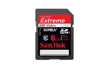 Karta pamięci SanDisk KARTA EXTREME VIDEO HD SDHC 8 GB