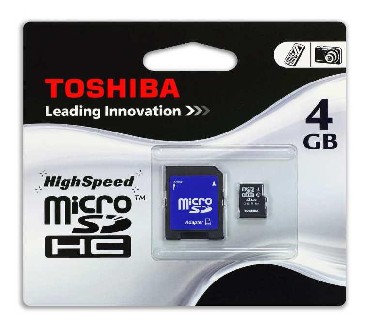 Karta pamici Toshiba HighSpeed Micro SD HC 4GB