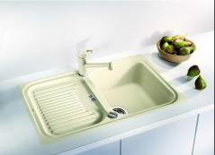 Zlewozmywak z ociekaczem Blanco CLASSIC 5S-F Silgranit PuraDur 2 z korkiem automat. z akcesoriami
